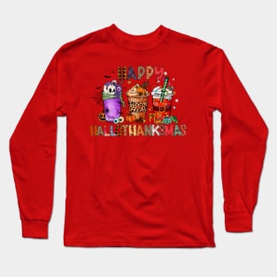 Happy Hallothanksmas Gnomes Long Sleeve T-Shirt